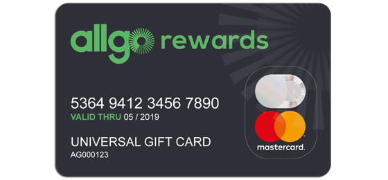 Allgo Rewards Mastercard Gift Card