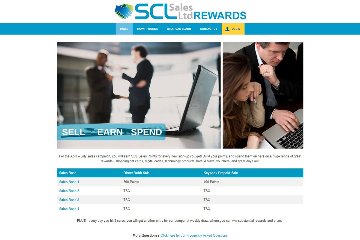SCL Sales Points Website